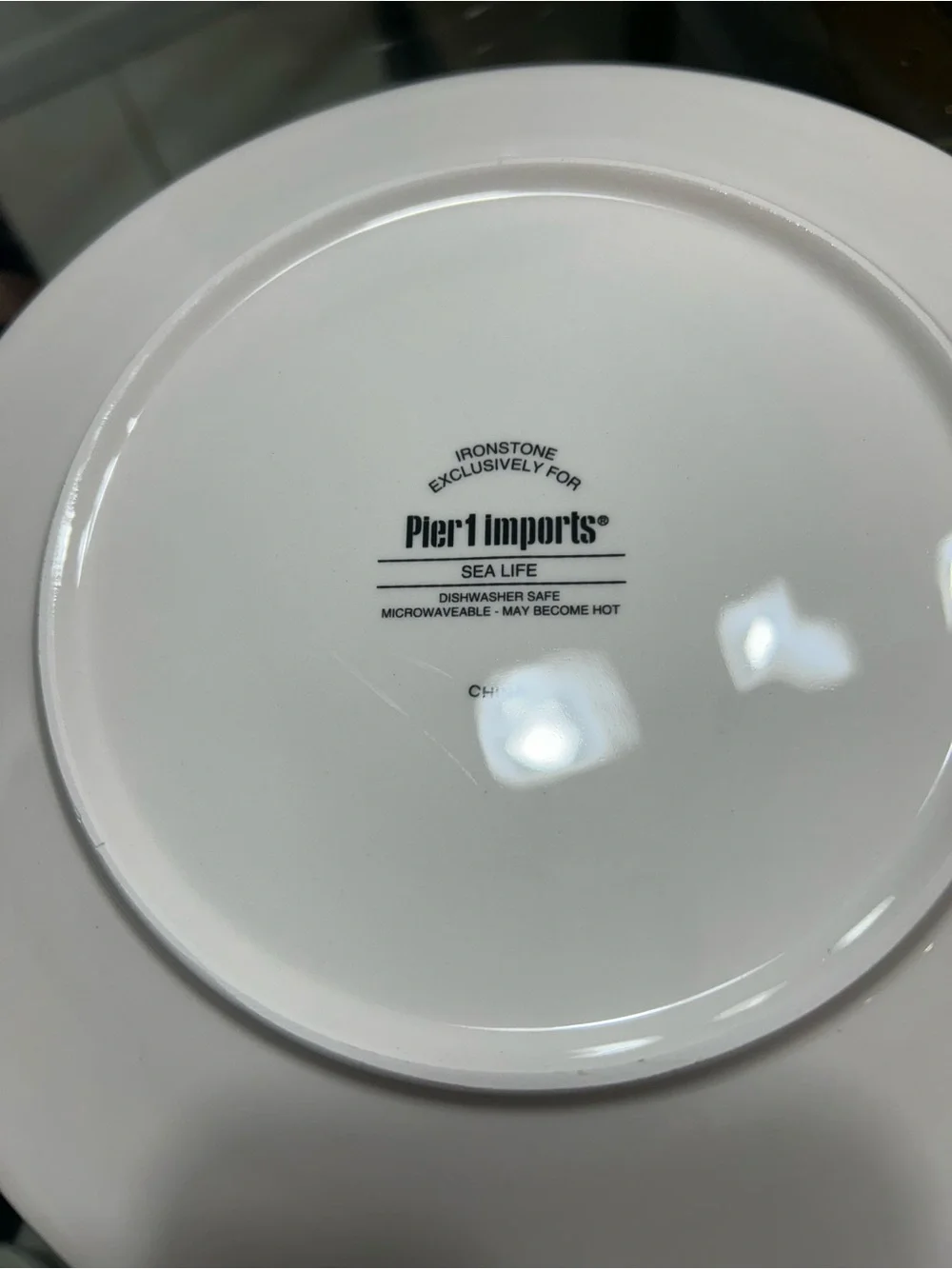 Pier 1 Sea Life Ironstone Salad Plates - Set of 4